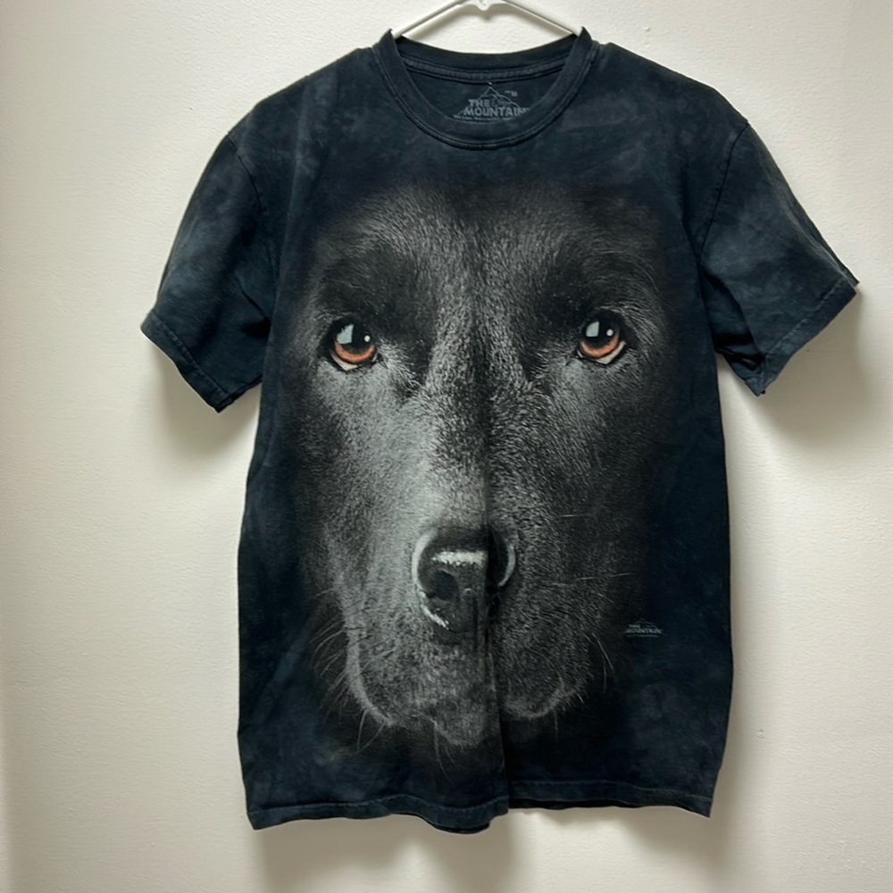 The Mountain tie dye Dog animal pet T-shirt short sleeve unisex size M